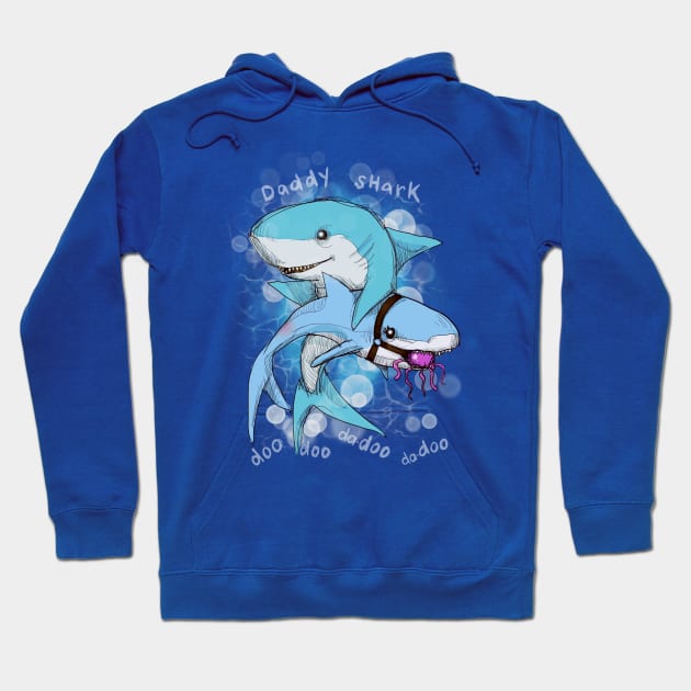 Daddy Shark Hoodie by LVBart